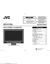 JVC DT-V17G1Z - 3g Hdsdi/sdi Studio Monitor Instructions Manual