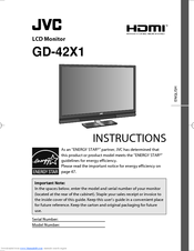 JVC GD-42X1 Instructions Manual