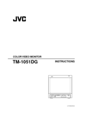 JVC TM-1051DG Instructions Manual