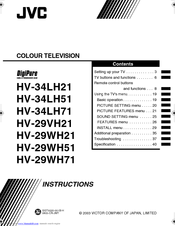 JVC HV-29WH51 Instruction Manual