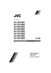 JVC CRT Direct View TV AV-32T4BR Instructions Manual