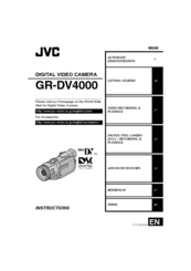 JVC GR-DV400 Instructions Manual