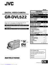 JVC GR-DVL522 Instructions Manual