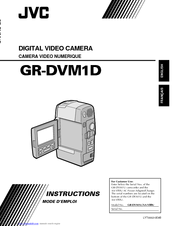 JVC GR-DVM1DU Instructions Manual