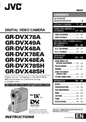 JVC GR-DVX78EA Instructions Manual