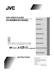 JVC XV-N40BKUJ Instructions Manual