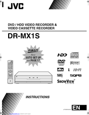 JVC DR-MX1S Instructions Manual