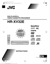 Jvc HR-XV32E Instructions Manual