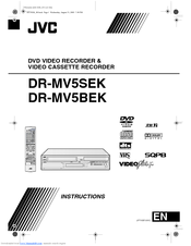 JVC DR-MV5BEK Instructions Manual