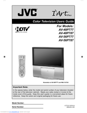 JVC I Art PRO AV-48P777 User Manual