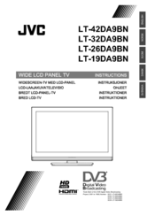 JVC Wide LCD Panel TV LT-32DA9BN Instructions Manual