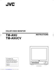 JVC TM-A9UCV - Color Video Monitor Instructions Manual