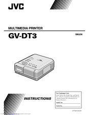 JVC GV-DT3 Instructions Manual