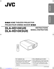 JVC DLA-HD10KU - 1080p Home Theater Projector Instructions Manual