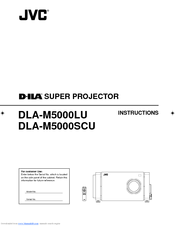 JVC DLA-M5000LU - Large Venue D-ila Projector Instructions Manual
