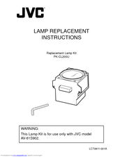 JVC PK-CL200U Replacement Instructions Manual