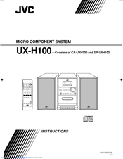 JVC SP-UXH100 Instructions Manual
