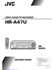 JVC HR-A47U Instructions Manual