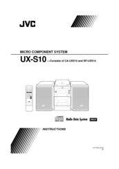 JVC Micro Component System UX-S10 Instructions Manual