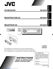 JVC KD-S670 Instructions Manual