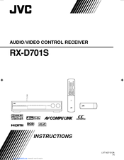 JVC RX-D701SEN Instructions Manual