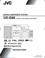 JVC SP-UXG68 Instructions Manual