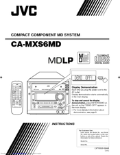 JVC CA-MXS6MD Instructions Manual
