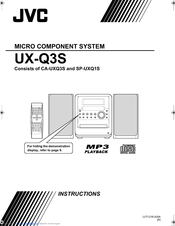 JVC CA-UXQ3S Instructions Manual