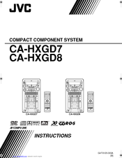 JVC CA-HXGD8 Instructions Manual