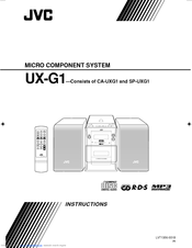 JVC UX-G1EB Instructions Manual