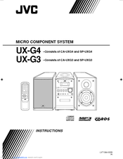 JVC UX-G3US Instructions Manual