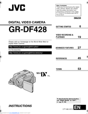JVC GR-DF428 Instructions Manual