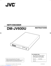 JVC DM-JV600U Instructions Manual