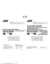 JVC BR-DV3000U - Professional Editing Video Cassete recorder/player Instruction Manual