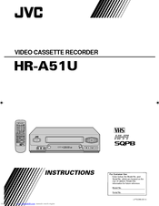 JVC HR-A51U Instructions Manual