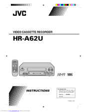 JVC HR-A62U Instructions Manual