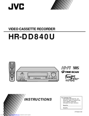 JVC HR-DD840U(C) Instructions Manual
