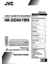 JVC HR-DD857MS Instructions Manual