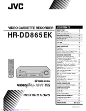 JVC HR-DD865EK Instructions Manual