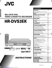 JVC HR-DVS3EK Instructions Manual