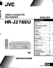 JVC HR-J278EU Instructions Manual