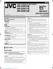 JVC HR-S5970EX Instructions Manual