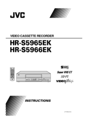 JVC HR-S5966EK Instructions Manual