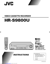 JVC HR-S9800U Instructions Manual