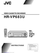 JVC HR-VP683U Instructions Manual