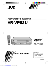 JVC HR-VP82U Instructions Manual