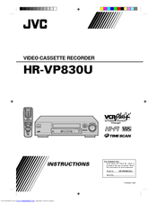 JVC HR-VP830U(C) Instructions Manual