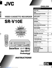 JVC SR-V10E Instructions Manual