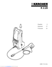 Kärcher Electric Pressure Washer K 2.28 Operator's Manual