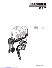 Kärcher K 2.7 Operator's Manual